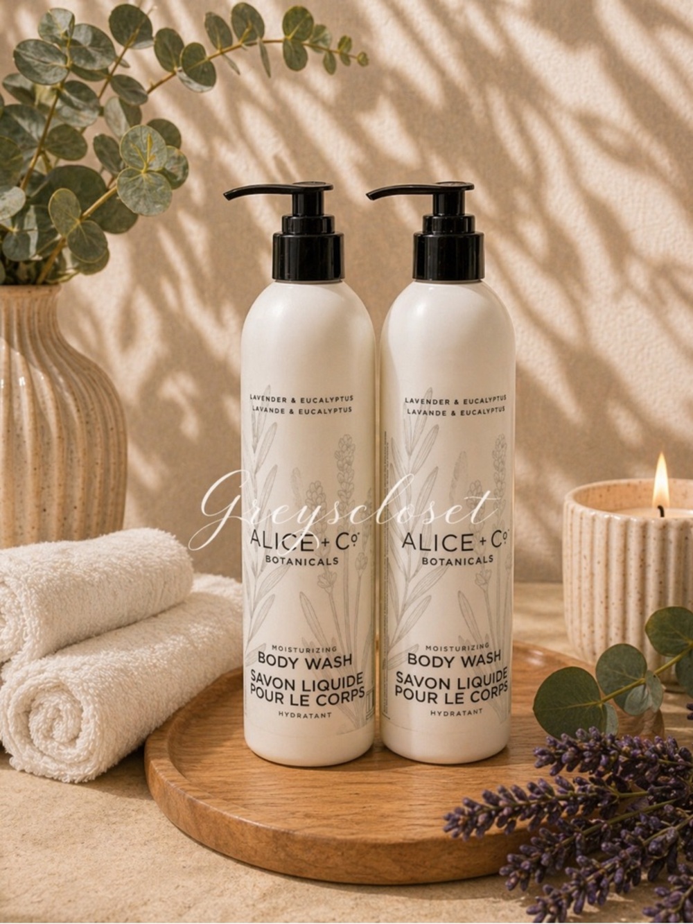 (2 PACK) BODY WASH ALICE+CO BOTANICALS 🪻LAVENDER🪻& EUCALYPTUS 354ml/12fl…